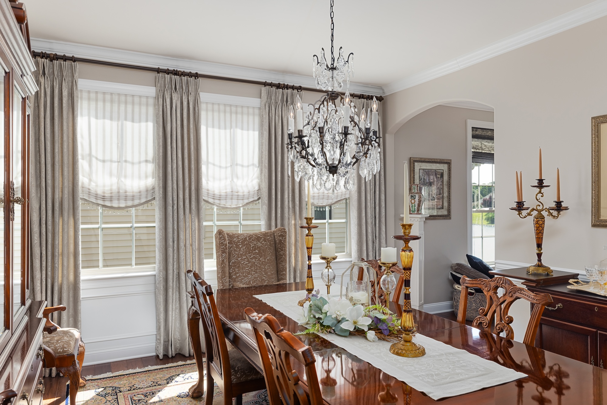 Designer Draperies Nj Holiday Hosting Guide Dining Room Window Treatments